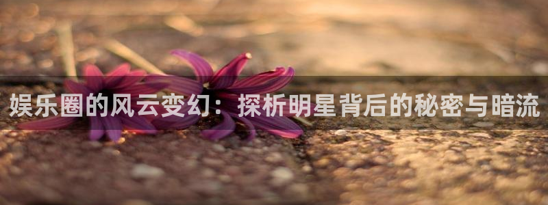 摩登7官网：娱乐圈的风云变幻：探析明星背后的秘密与暗流