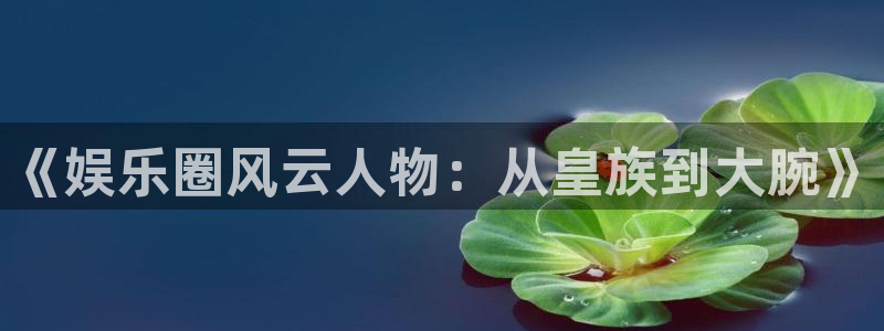 摩登7平台注册：《娱乐圈风云人物：从皇族到大腕》